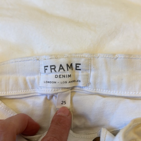 Frame Le skinny de jeanne crop - white - Picture 7 of 7